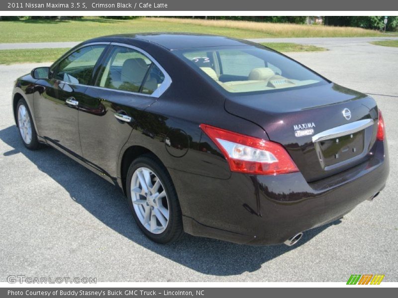 Crimson Black / Cafe Latte 2011 Nissan Maxima 3.5 S