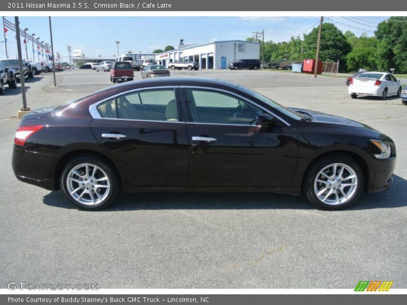 Crimson Black / Cafe Latte 2011 Nissan Maxima 3.5 S