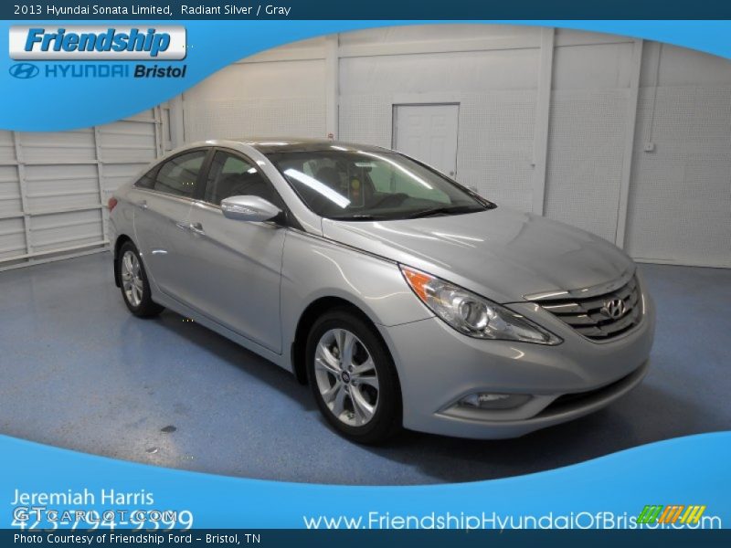 Radiant Silver / Gray 2013 Hyundai Sonata Limited
