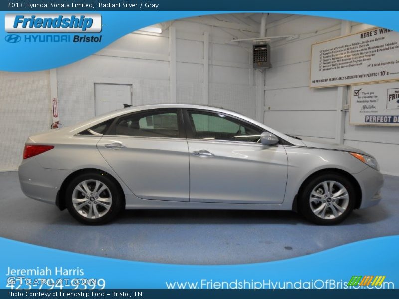 Radiant Silver / Gray 2013 Hyundai Sonata Limited