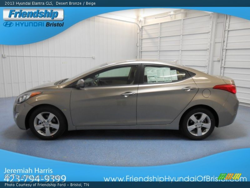 Desert Bronze / Beige 2013 Hyundai Elantra GLS