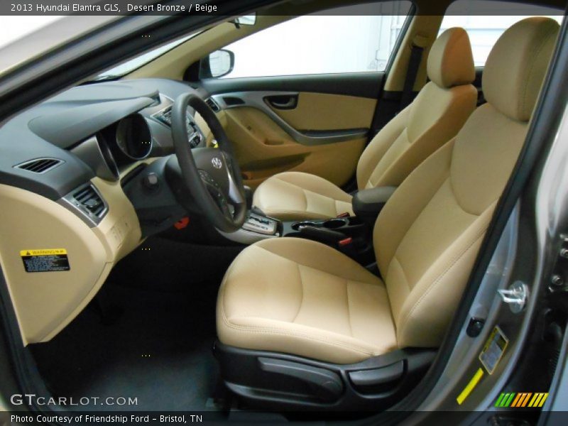 Desert Bronze / Beige 2013 Hyundai Elantra GLS