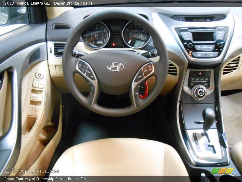 Desert Bronze / Beige 2013 Hyundai Elantra GLS