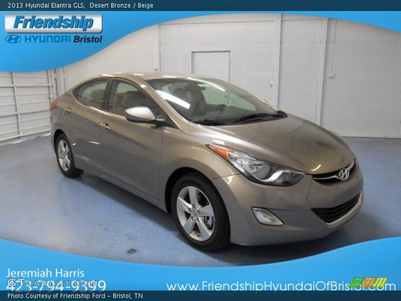 Desert Bronze / Beige 2013 Hyundai Elantra GLS