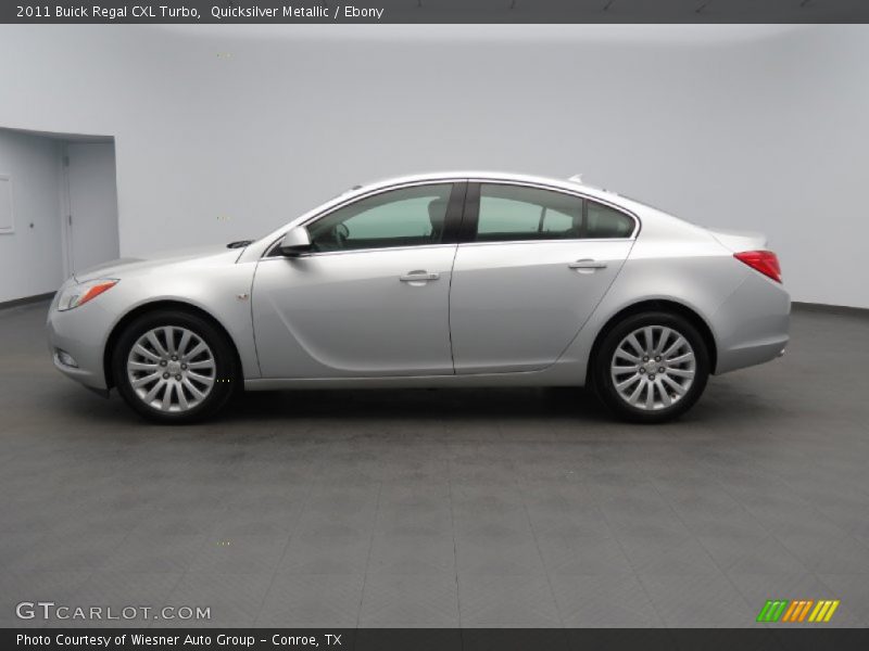 Quicksilver Metallic / Ebony 2011 Buick Regal CXL Turbo