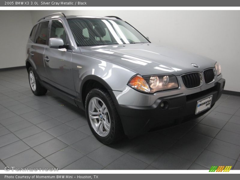 Silver Gray Metallic / Black 2005 BMW X3 3.0i