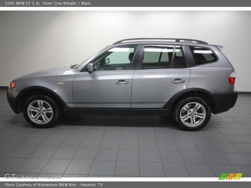 Silver Gray Metallic / Black 2005 BMW X3 3.0i