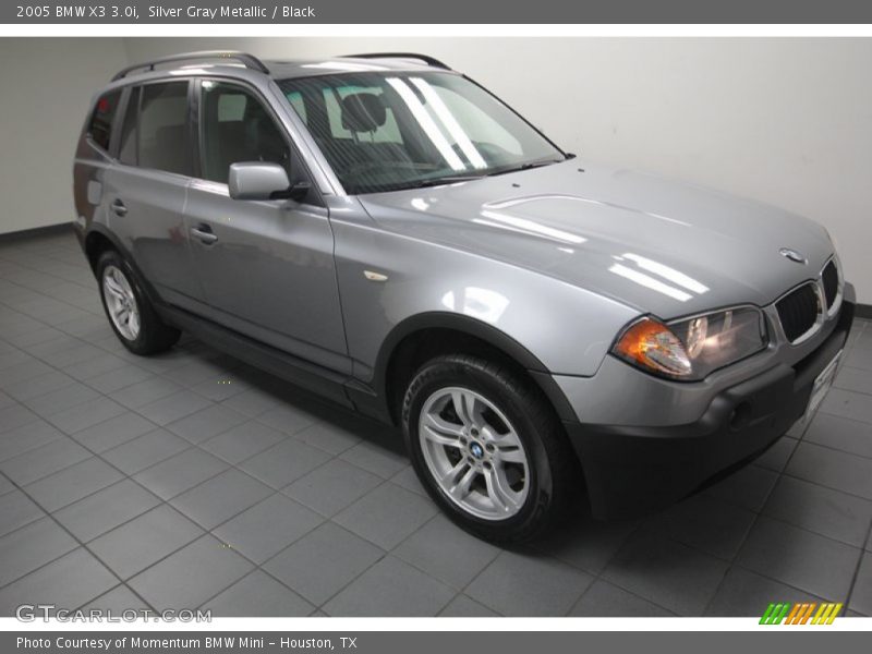 Silver Gray Metallic / Black 2005 BMW X3 3.0i