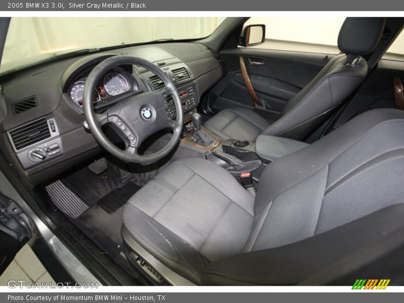 Silver Gray Metallic / Black 2005 BMW X3 3.0i