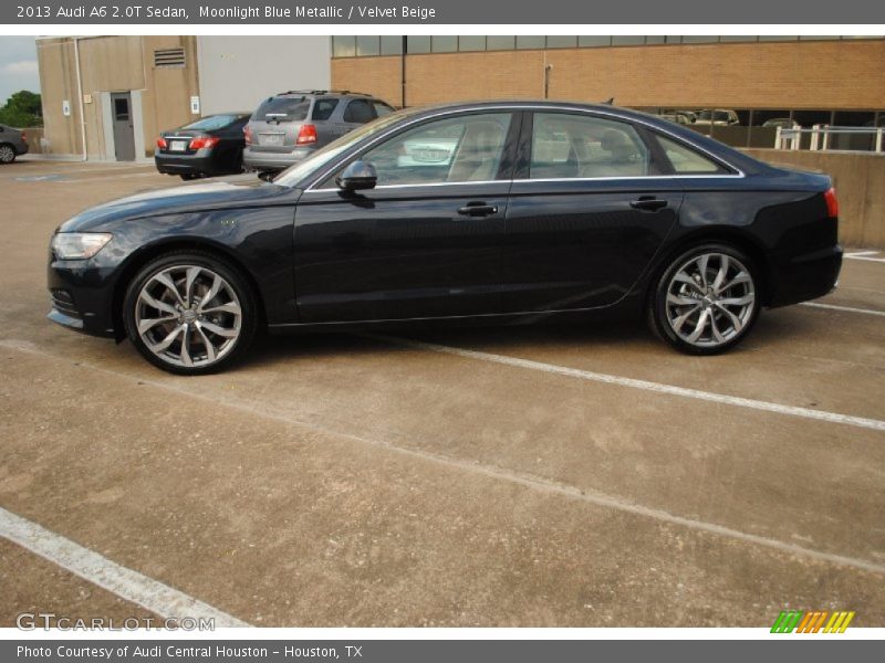 Moonlight Blue Metallic / Velvet Beige 2013 Audi A6 2.0T Sedan