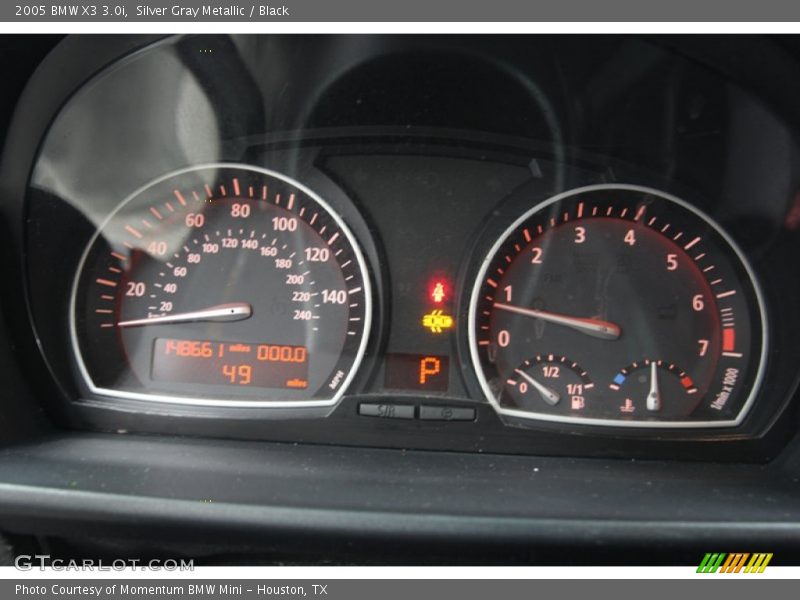 Silver Gray Metallic / Black 2005 BMW X3 3.0i