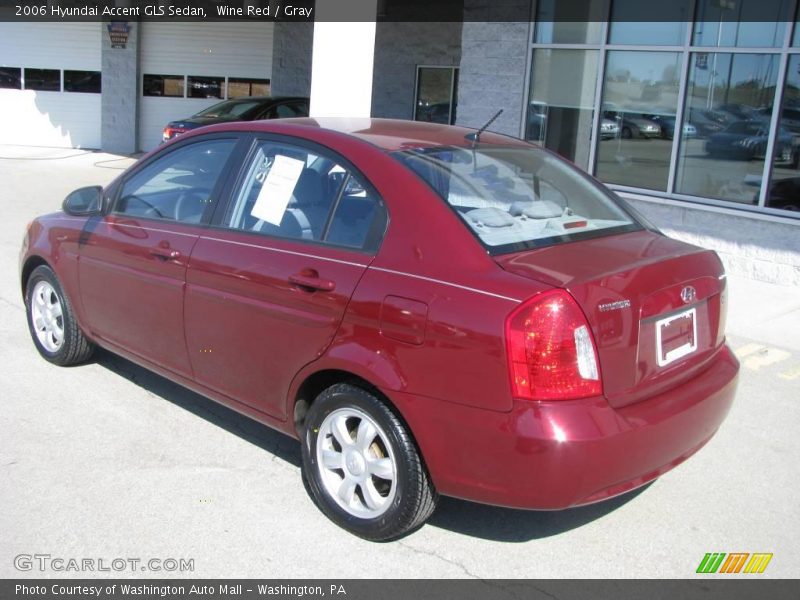 Wine Red / Gray 2006 Hyundai Accent GLS Sedan