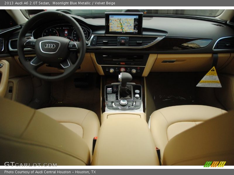 Moonlight Blue Metallic / Velvet Beige 2013 Audi A6 2.0T Sedan