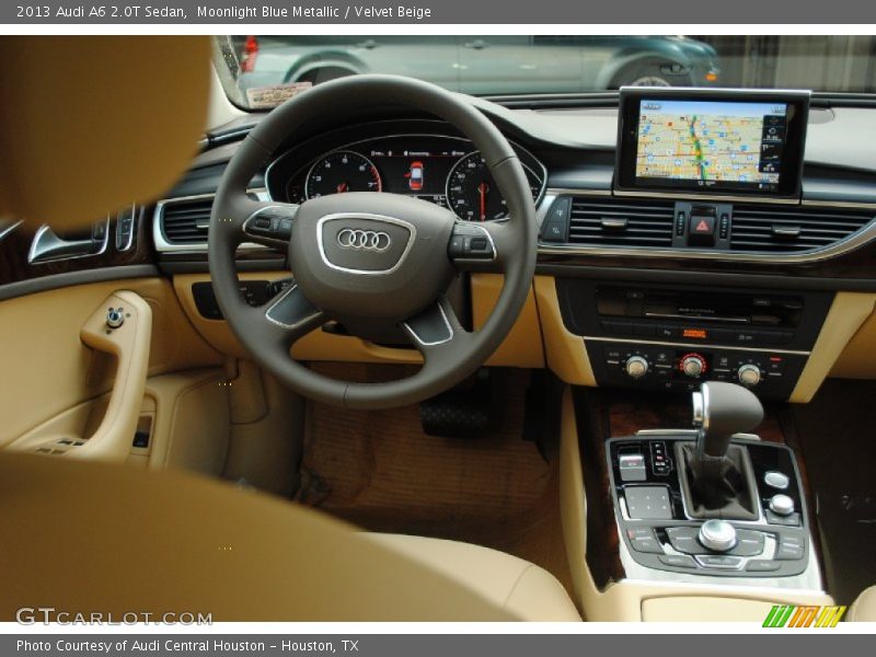Moonlight Blue Metallic / Velvet Beige 2013 Audi A6 2.0T Sedan