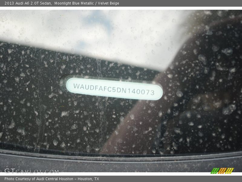 Moonlight Blue Metallic / Velvet Beige 2013 Audi A6 2.0T Sedan