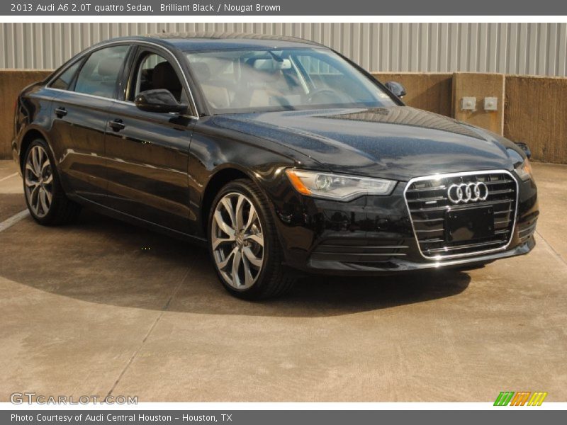 Brilliant Black / Nougat Brown 2013 Audi A6 2.0T quattro Sedan