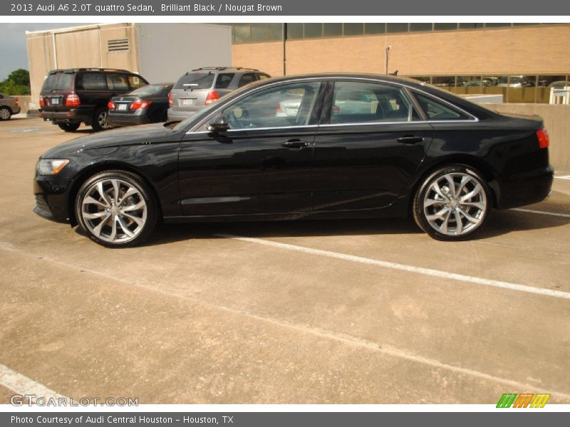 Brilliant Black / Nougat Brown 2013 Audi A6 2.0T quattro Sedan