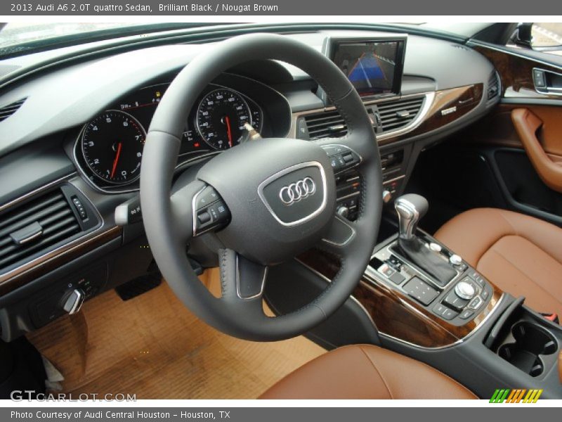 Brilliant Black / Nougat Brown 2013 Audi A6 2.0T quattro Sedan