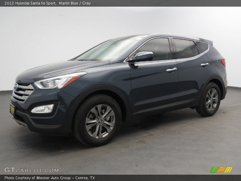 Marlin Blue / Gray 2013 Hyundai Santa Fe Sport