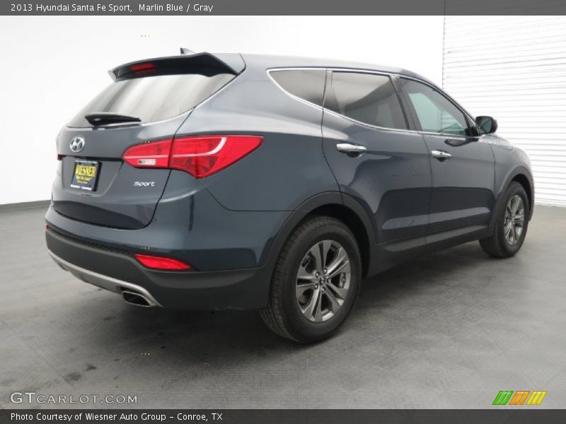 Marlin Blue / Gray 2013 Hyundai Santa Fe Sport