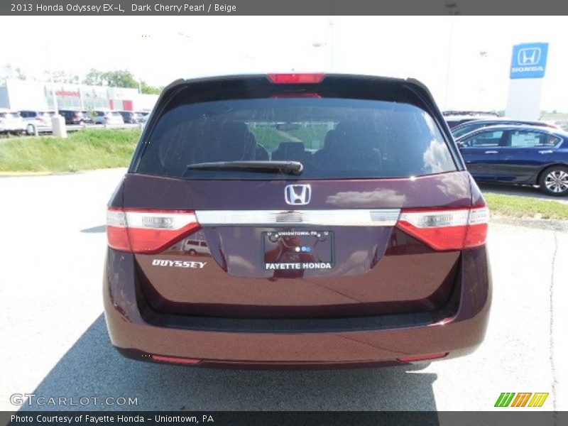 Dark Cherry Pearl / Beige 2013 Honda Odyssey EX-L