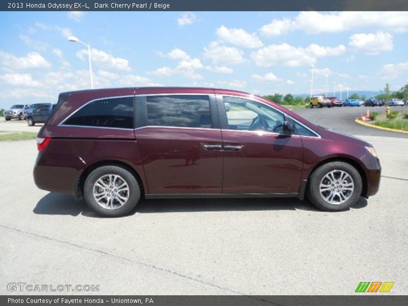 Dark Cherry Pearl / Beige 2013 Honda Odyssey EX-L