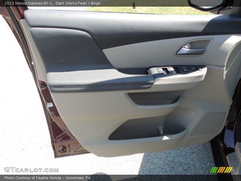 Dark Cherry Pearl / Beige 2013 Honda Odyssey EX-L