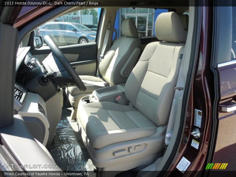 Dark Cherry Pearl / Beige 2013 Honda Odyssey EX-L