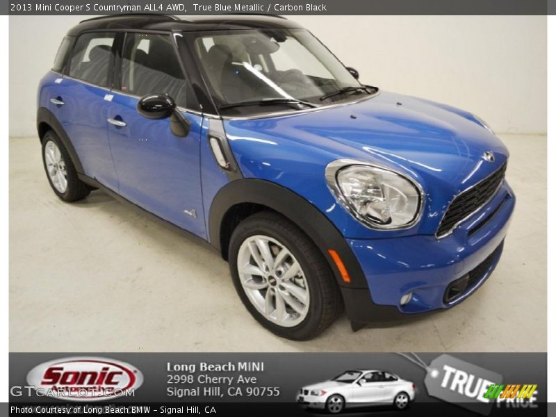 True Blue Metallic / Carbon Black 2013 Mini Cooper S Countryman ALL4 AWD