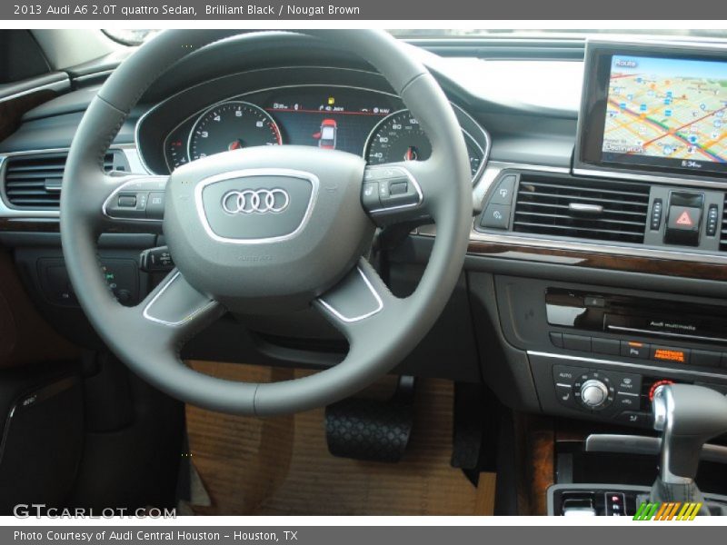 Brilliant Black / Nougat Brown 2013 Audi A6 2.0T quattro Sedan