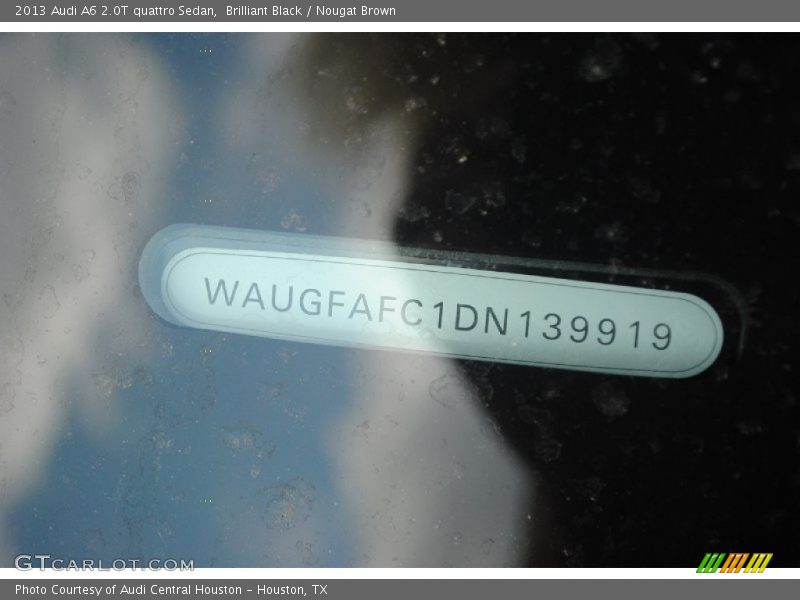Brilliant Black / Nougat Brown 2013 Audi A6 2.0T quattro Sedan