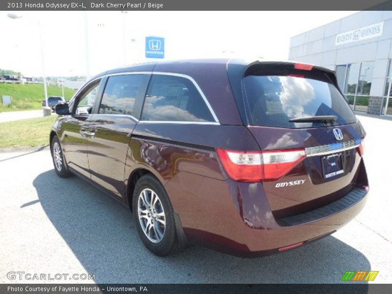 Dark Cherry Pearl / Beige 2013 Honda Odyssey EX-L