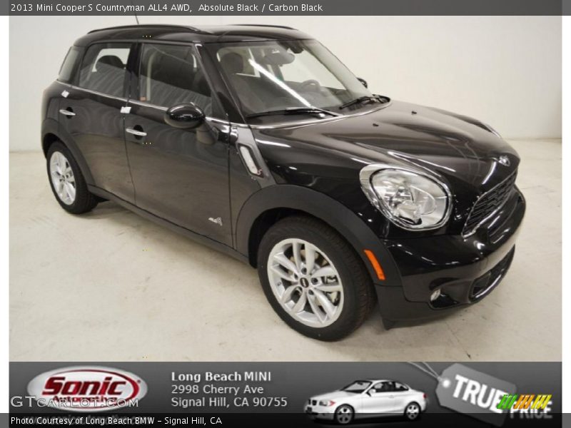 Absolute Black / Carbon Black 2013 Mini Cooper S Countryman ALL4 AWD