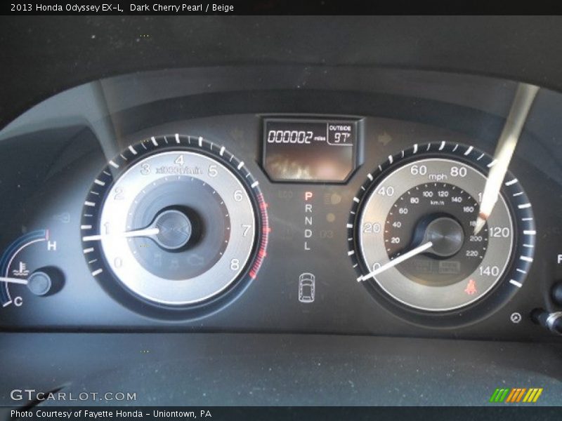 Dark Cherry Pearl / Beige 2013 Honda Odyssey EX-L