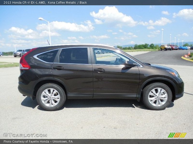 Kona Coffee Metallic / Black 2013 Honda CR-V EX-L AWD