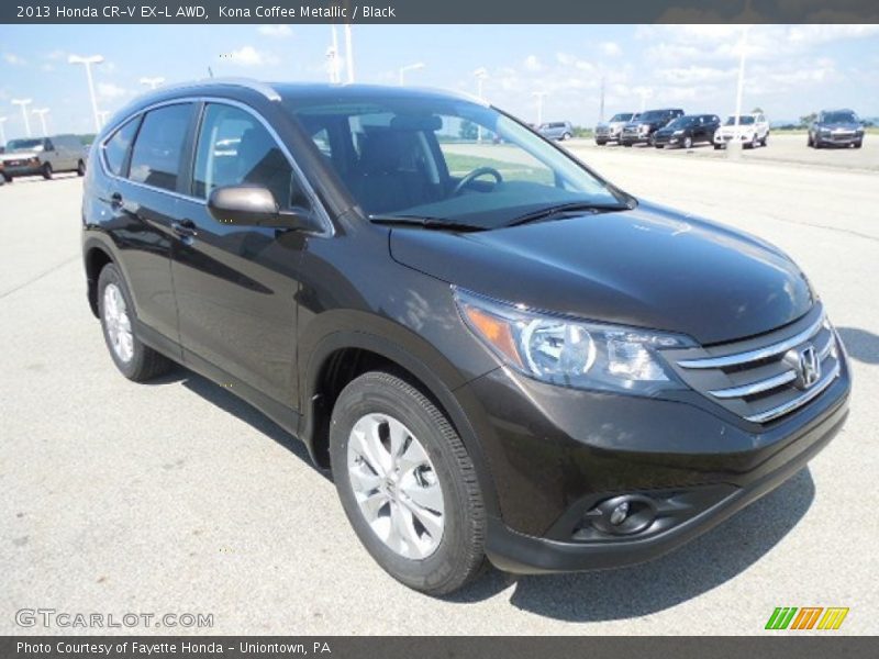 Kona Coffee Metallic / Black 2013 Honda CR-V EX-L AWD