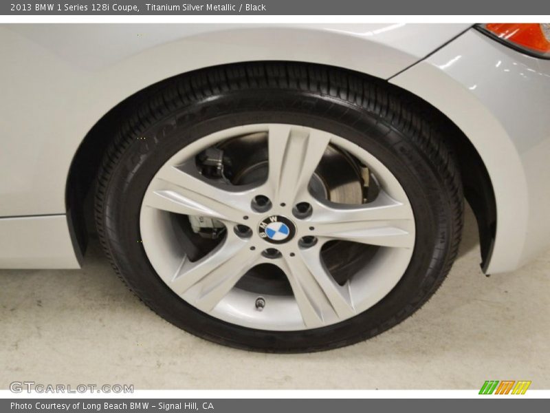 Titanium Silver Metallic / Black 2013 BMW 1 Series 128i Coupe