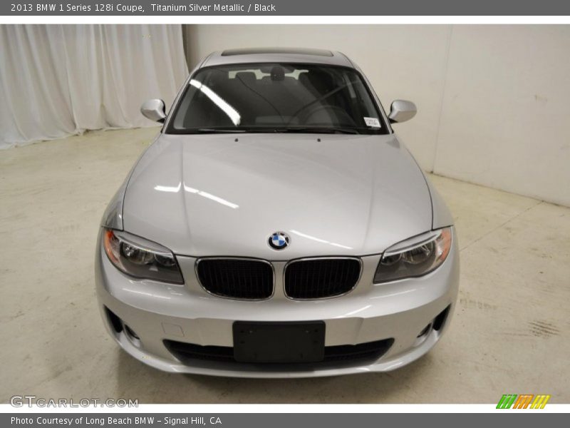Titanium Silver Metallic / Black 2013 BMW 1 Series 128i Coupe