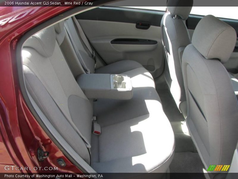 Wine Red / Gray 2006 Hyundai Accent GLS Sedan