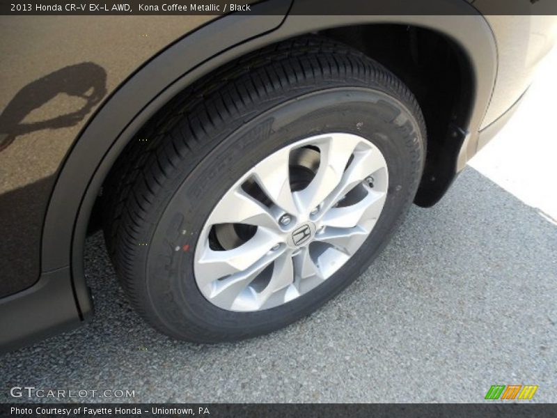 Kona Coffee Metallic / Black 2013 Honda CR-V EX-L AWD