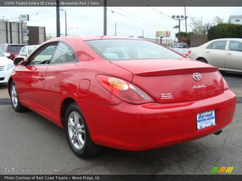 Absolutely Red / Ivory 2006 Toyota Solara SE Coupe