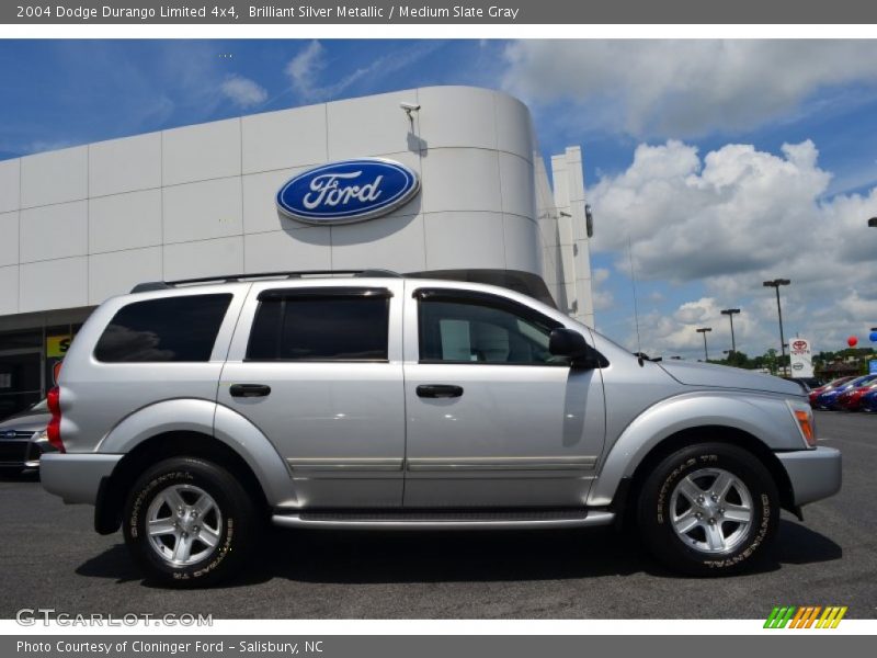 Brilliant Silver Metallic / Medium Slate Gray 2004 Dodge Durango Limited 4x4