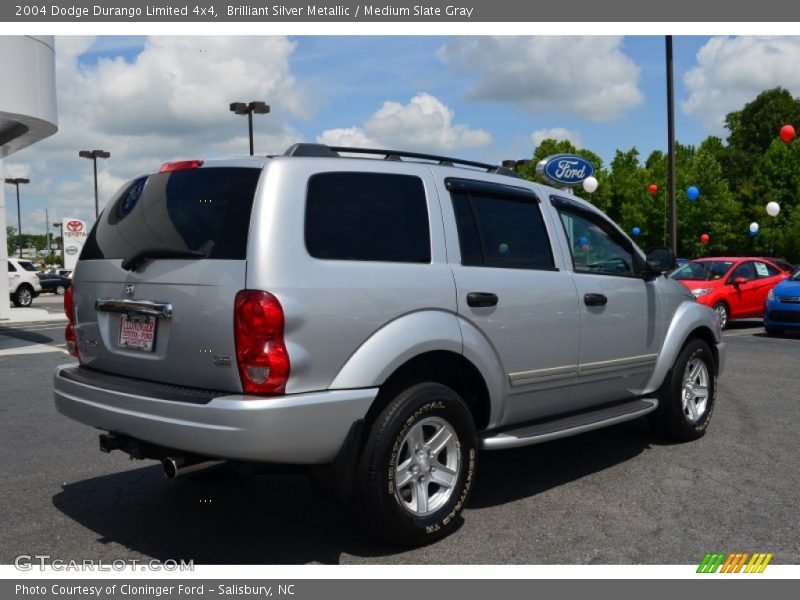 Brilliant Silver Metallic / Medium Slate Gray 2004 Dodge Durango Limited 4x4