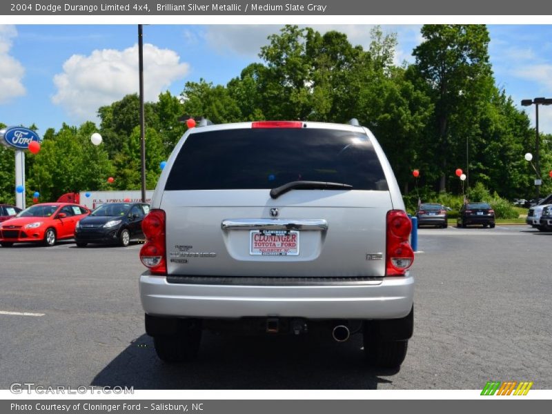 Brilliant Silver Metallic / Medium Slate Gray 2004 Dodge Durango Limited 4x4