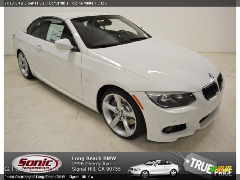 Alpine White / Black 2013 BMW 3 Series 335i Convertible