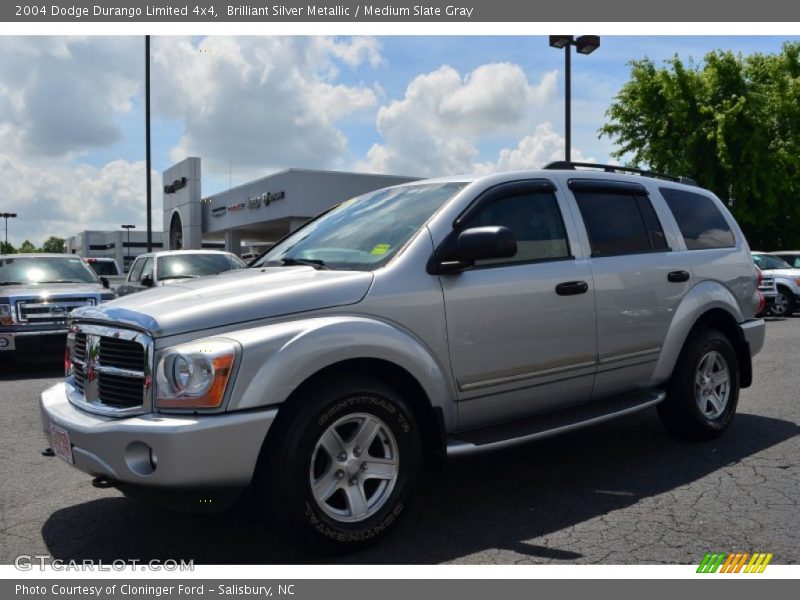 Brilliant Silver Metallic / Medium Slate Gray 2004 Dodge Durango Limited 4x4