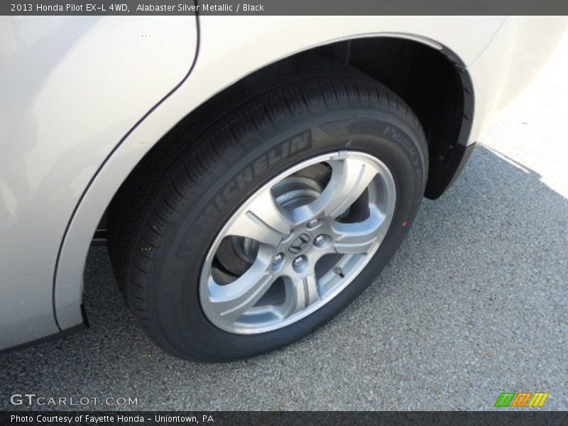Alabaster Silver Metallic / Black 2013 Honda Pilot EX-L 4WD