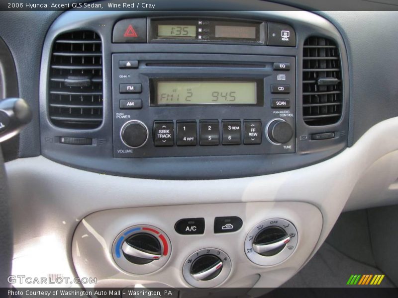 Wine Red / Gray 2006 Hyundai Accent GLS Sedan