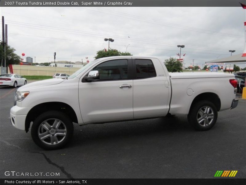 Super White / Graphite Gray 2007 Toyota Tundra Limited Double Cab