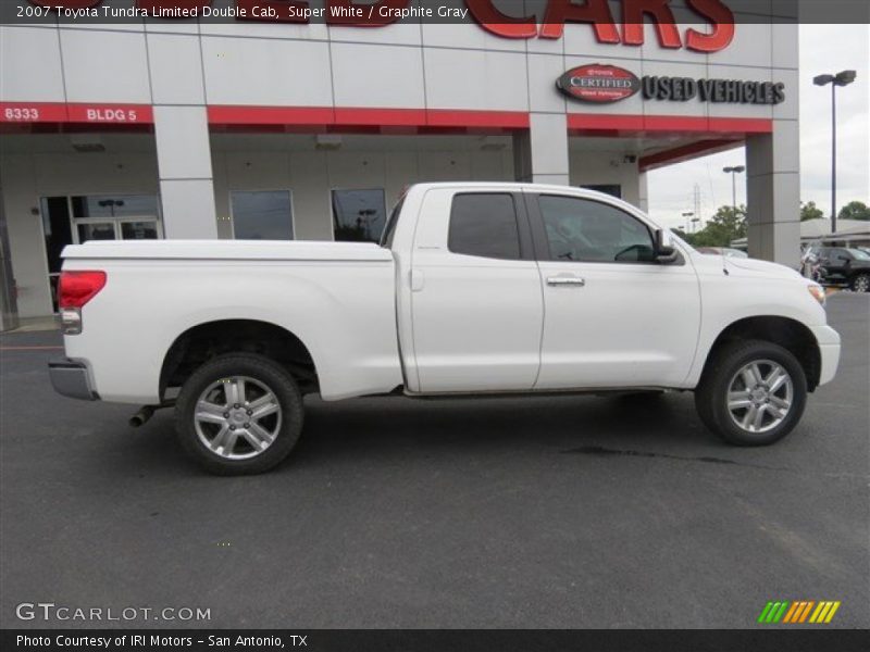 Super White / Graphite Gray 2007 Toyota Tundra Limited Double Cab